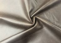100 Polyester Malzeme Koyu Kahverengi 400GSM Yüksek Dereceli Zarif Deri Stili