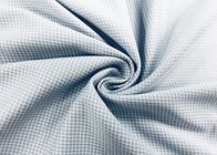 Yüzde 100 Polyester Gömlek Kumaş Pötikareli Çözgü Örme Gri 130GSM Çekler