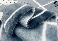 Battaniye Tesisi için 300GSM Baskılı Yatak Mercan Polar Kumaş 230cm Genişlik