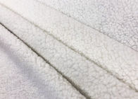 320GSM Yünlü Sherpa Polar Malzeme Giyim Beyaz Yüzde 100 Polyester