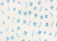 Yüzde 92 Polyester 8 Yüzde Spandex Süper Yumuşak Bebek Mavi Ayak İzleri 260GSM