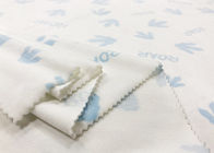 Yüzde 92 Polyester 8 Yüzde Spandex Süper Yumuşak Bebek Mavi Ayak İzleri 260GSM
