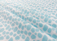 210GSM% 100 Polyester Kadife Kumaş Polar Malzeme Mavi Leopar Baskı
