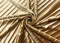 290GSM %93 Polyester Plise Altın Kadife Döşemelik Kumaş Lady'S Etek Altın için