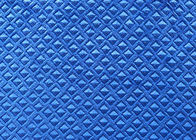 200GSM Kabartmalı Kadife Kumaş / Kanepe Polyester Kadife Döşemelik Kumaş Prusya Mavisi