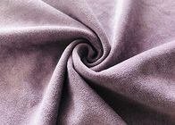 Giyim Taro Mor için 400GSM Sıkı% 92 Polyester Çift Süet Malzeme
