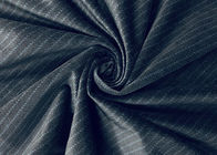 Çizgili Kadife Kumaş Mavi Siyah 240GSM% 100 Polyester Isı Baskı