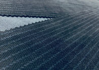 Çizgili Kadife Kumaş Mavi Siyah 240GSM% 100 Polyester Isı Baskı