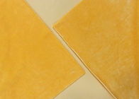 Koyu Sarı Kadife Kumaş Malzemesi 280GSM% 92 Polyester Mikrofiber Kadife