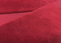 240GSM Sıkı Süper Yumuşak Kadife Kumaş Koyu Kırmızı 92 Polyester 8 Spandex