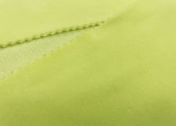 300GSM Çözgü Örgü Streç Kadife Kumaş Açık Sarı Renk% 92 Polyester