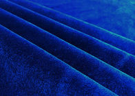 250GSM Peluş Oyuncak Kumaş / Yumuşak Peluş Tekstil Çözgü Örme Kraliyet Mavi Renk