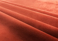 205GSM Yumuşak Peluş Oyuncak Kumaş Tuğla Kırmızı Yüzde 100 Polyester Malzeme