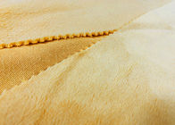 230GSM Yumuşak 100% Polyester Peluş Kumaş Oyuncaklar Aksesuarları Yasemin Sarı