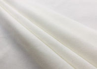 240GSM Yumuşak% 100 Polyester Fırçalanmış Kumaş Aksesuar Giyim Beyaz