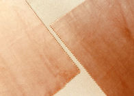205GSM Yumuşak Mikro Kadife Kumaş Güzel Parlak Parlak Koyu Turuncu Renk