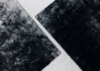 220GSM Kabarık Mikro Kadife Kumaş / Siyah Kadife Malzeme% 100 Polyester