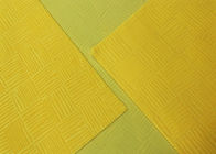 210GSM Yumuşak 100% Polyester Ev Tekstili İçin Kabartmalı Mikro Kadife Kumaş - Sarı