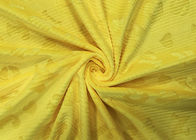 210GSM Yumuşak% 100 Polyester Kabartmalı Alfabe Harfleri Mikro Kadife Kumaş - Sarı