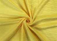 210GSM Yumuşak% 100 Polyester Kabartma Desenli Mikro Kadife Kumaş - Sarı
