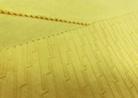 210GSM Yumuşak% 100 Polyester Kabartma Desenli Mikro Kadife Kumaş - Sarı