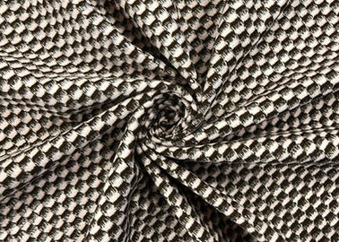 160cm Genişlik Polyester Jakarlı Kumaş Çözgü Örme Kontrol Desenli