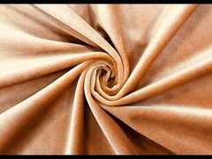 240GSM Yumuşak Zeytinyağı Sarı Kadife Malzemesi Ev Tekstili için % 100 Poliester