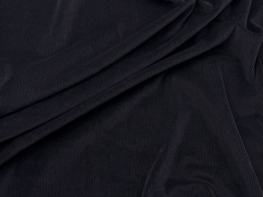 210-280gsm Mikro Elastik kadife Polyester Kumaş Elbiseler için Mükemmel