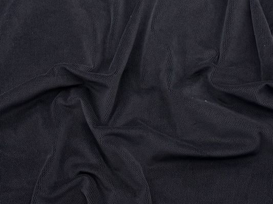 210-280gsm Mikro Elastik kadife Polyester Kumaş Elbiseler için Mükemmel