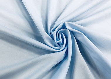 Streç İşçiler Açık Mavi Renk ile 130GSM% 100 Polyester Gömlek Kumaş