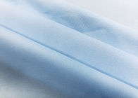 Streç İşçiler Açık Mavi Renk ile 130GSM% 100 Polyester Gömlek Kumaş