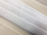 Spor Giyim Astarı için Beyaz 80GSM Örme Hasır Kumaş Beyaz% 100 Polyester