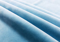 Ev Tekstili Bebek Mavi 340GSM için% 92 Polyester Elastik Mikro Kadife Kumaş