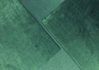 240GSM Yumuşak %100 Mikro Polyester Kumaş / Ev Tekstili İçin Mikro Kadife Kumaş Yeşil