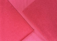 240GSM 100% Naylon Fırçalanmış Örgü Kumaş Oyuncak Yapımı Için Madder Kırmızı Renk